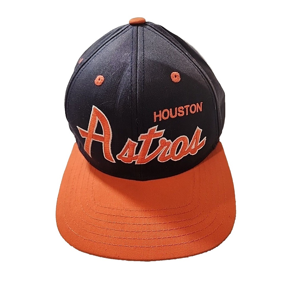 Houston Astros Hat Cap American‎ Needle Script Coopertown Snapback Adjustable